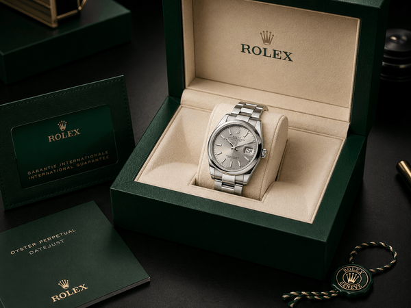 Datejust 36 steel, smooth bezel, Oyster bracelet