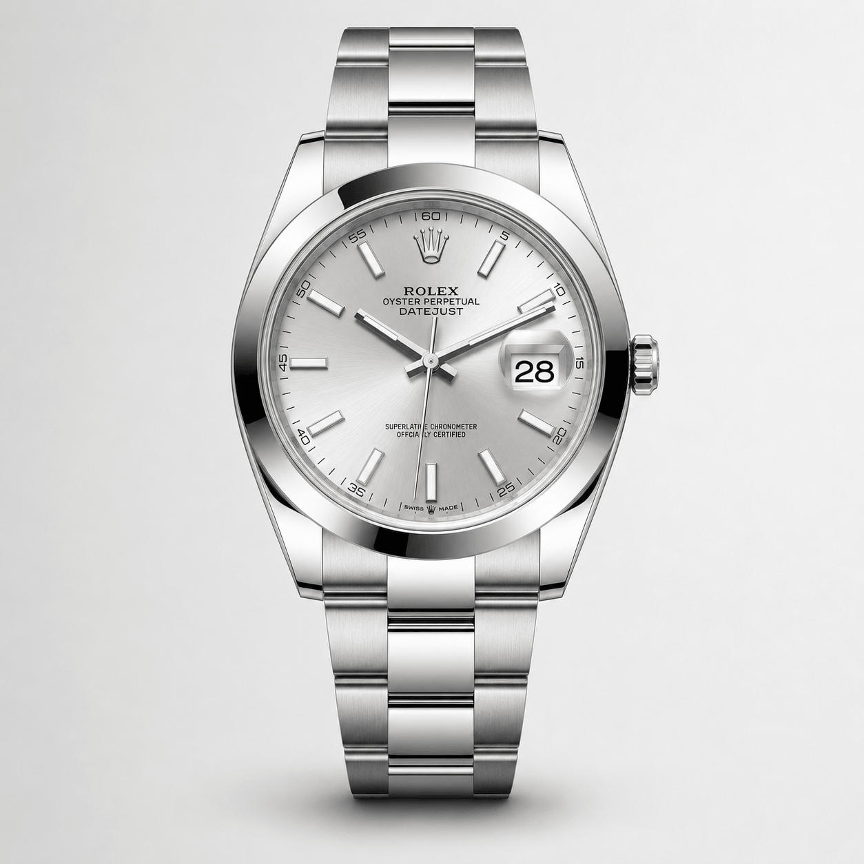 Datejust 41 White Rolesor, fluted bezel Main image