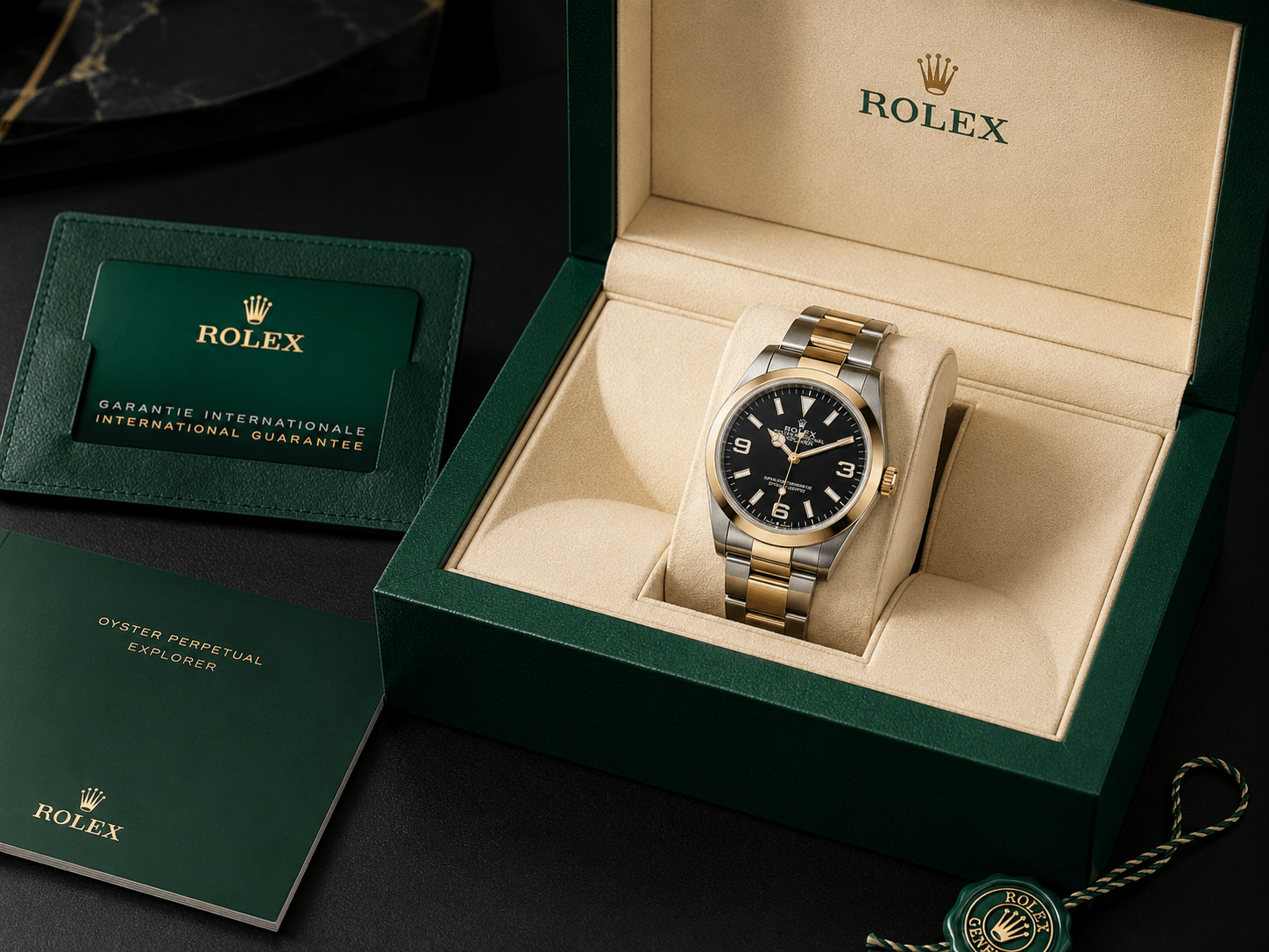Explorer 36 Oystersteel & yellow gold
