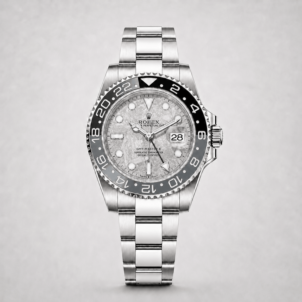 GMT-Master II white gold meteorite
