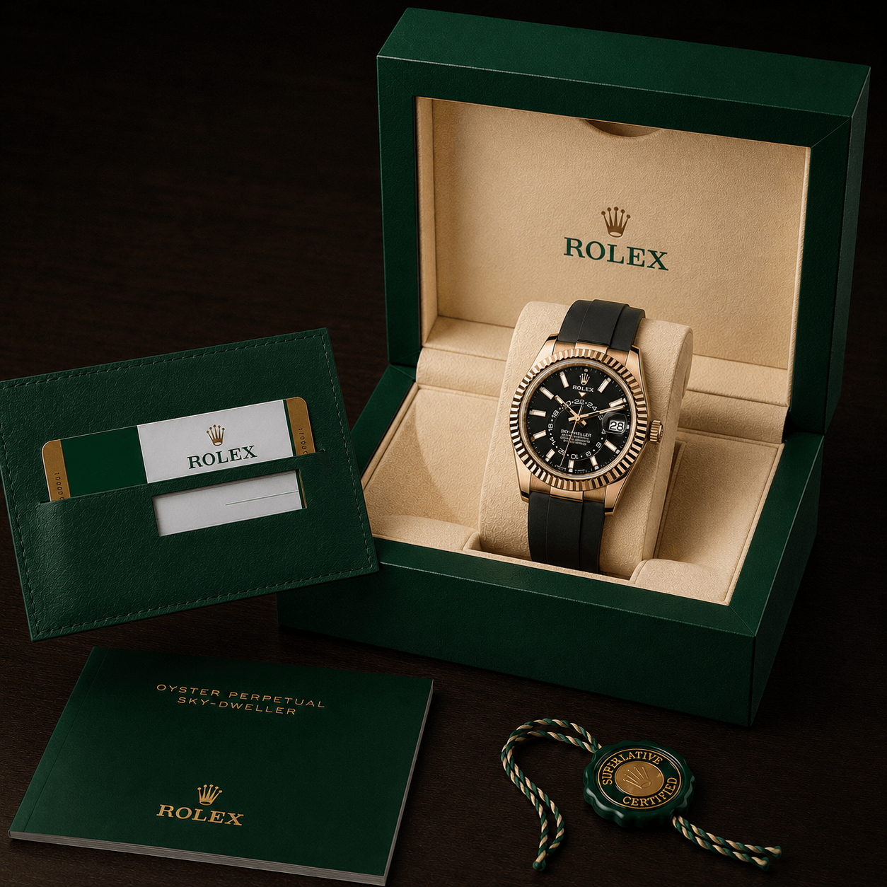 Sky-Dweller Oysterflex Everose gold Secondary image