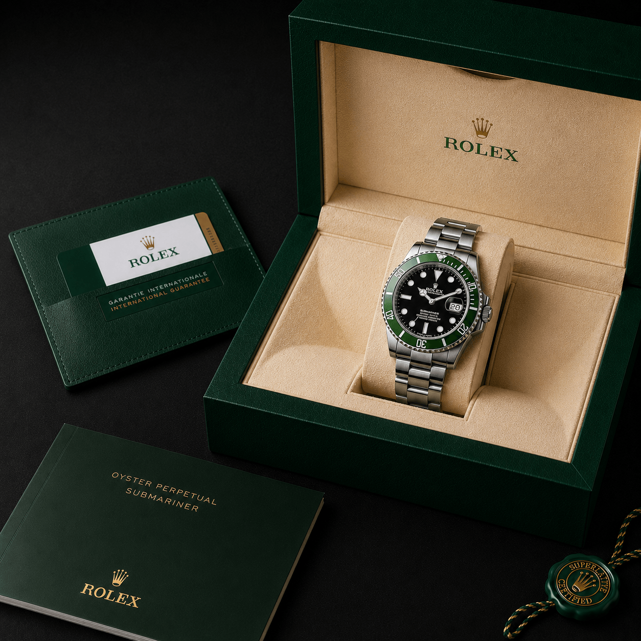 Submariner Date, green bezel Secondary image